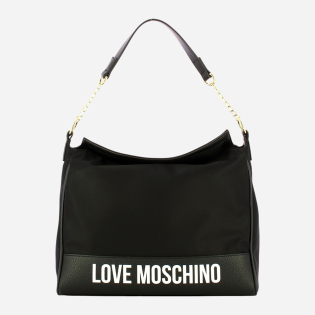 Сумка хобо жіноча середня Love Moschino Borsa JC4256PP0IKE100A Чорна (800070318015) - зображення 1