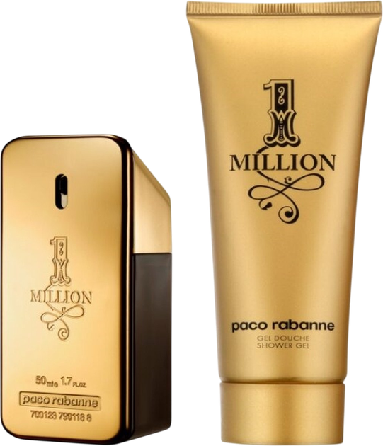 Zestaw męski Paco Rabanne 1 Million Woda toaletowa 50 ml + Żel pod prysznic 100 ml (3349668628124) - obraz 2