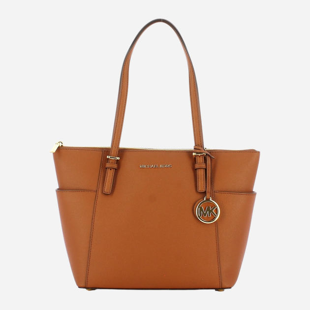 Сумка шопер жіноча з натуральної шкіри Michael Kors 30F2GTTT8L-230 Коричнева (800070270928) - зображення 1