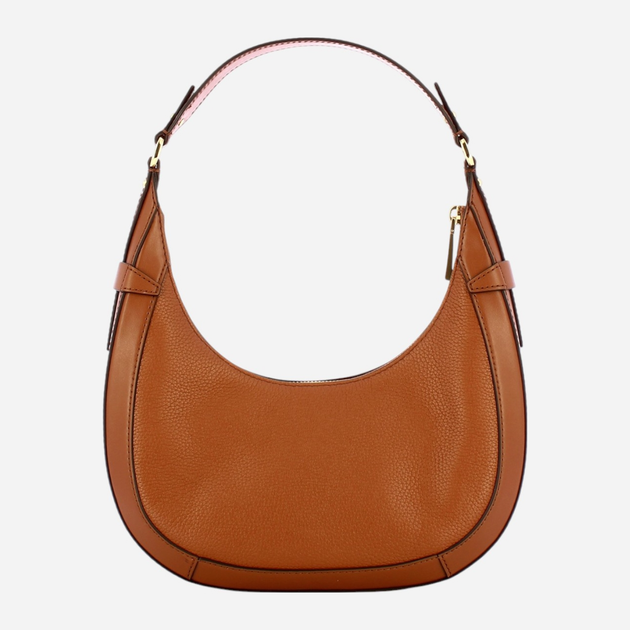Сумка хобо жіноча з натуральної шкіри середня Michael Kors Preston 30S4G0PL5L-230 Коричнева (800070326556) - зображення 2