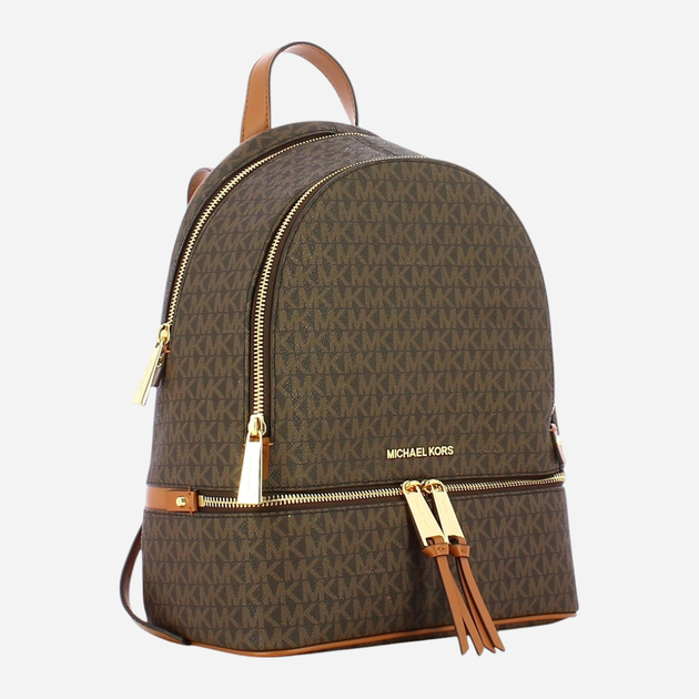 Plecak damski 11L Michael Kors Rhea 30S7GEZB1B-200 Brązowy (800070263181) - obraz 3