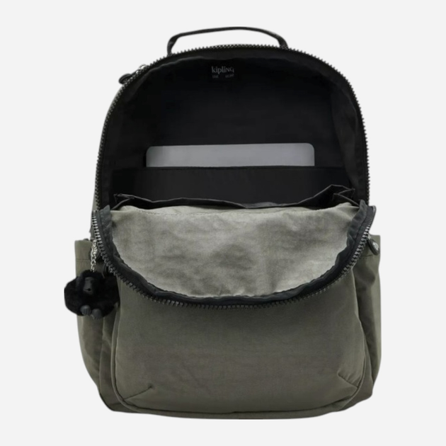Plecak damski 32L Kipling Seoul KPKI521088D1001 Oliwkowy (800070272580) - obraz 3