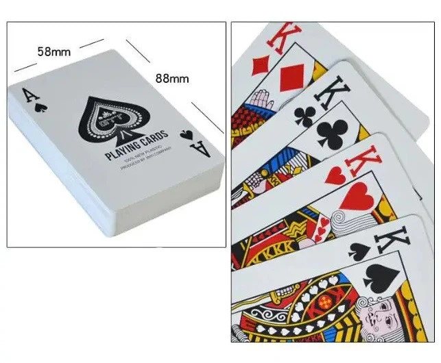 Гральні карти 88х55 мм (54 шт. із пластиковим покриттям) – фото