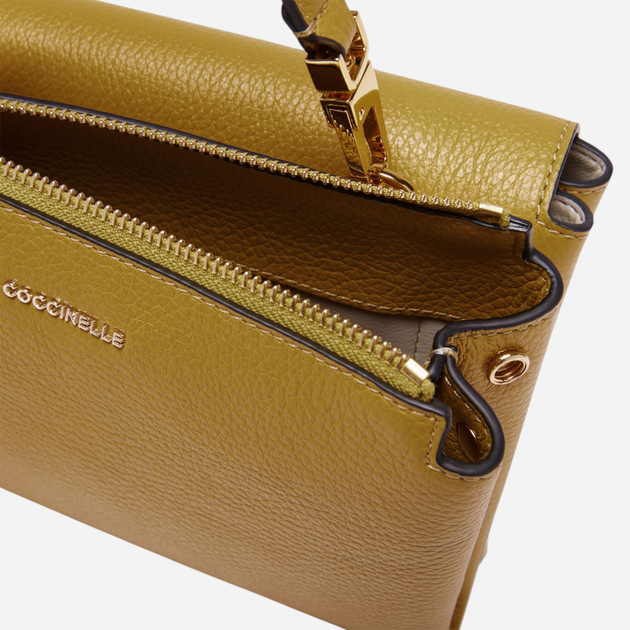 Torebka crossbody damska skórzana Coccinelle Arlettis E1MD555B701-G09 Żółta (800070308638) - obraz 4