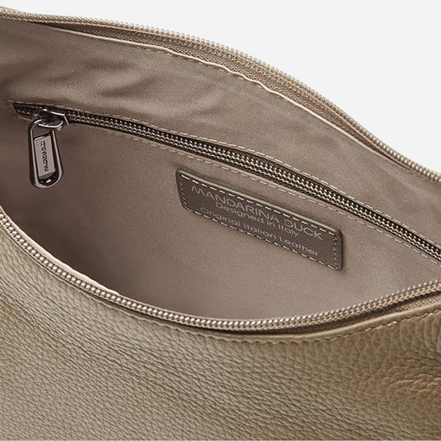 Torebka hobo damska skórzana Mandarina Duck Mellow P10FZT75-25E Beżowa (800070314734) - obraz 4