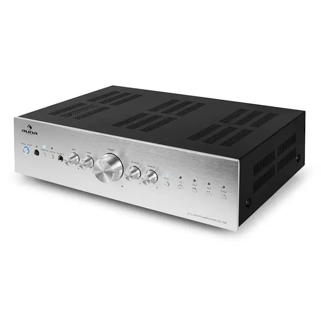 Усилитель звука Auna CD708 HiFi Серый Б/У - Фото 4 Усилитель звука Auna CD708 HiFi Серый Б/У - изображение 4