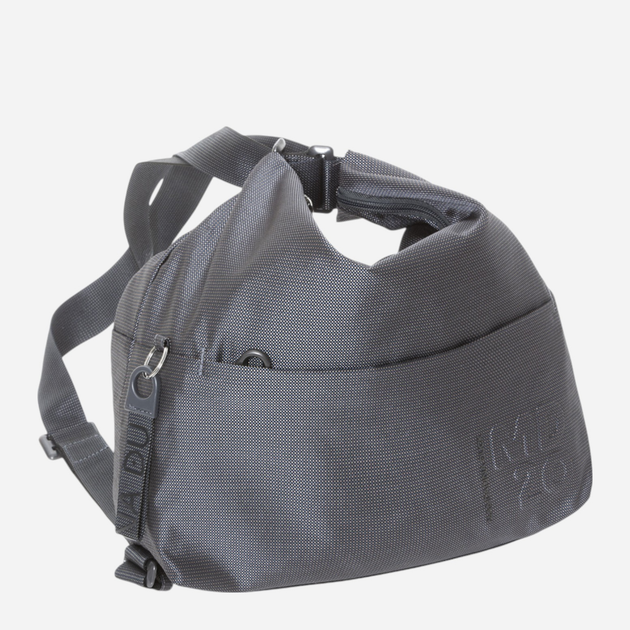 Сумка хобо жіноча середня Mandarina Duck MD20 P10QMT38-465 Сіра (800070330336) - зображення 4