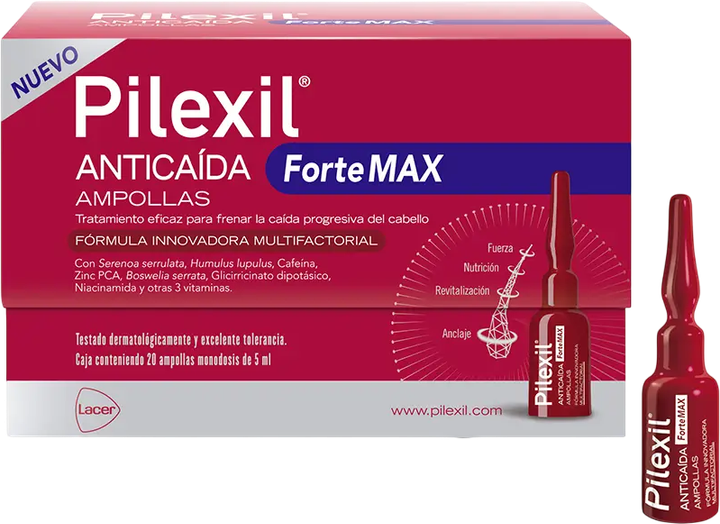 Ampułki do włosów Pilexil Forte Max 20 x 5 ml (8470002166776) - obraz 1