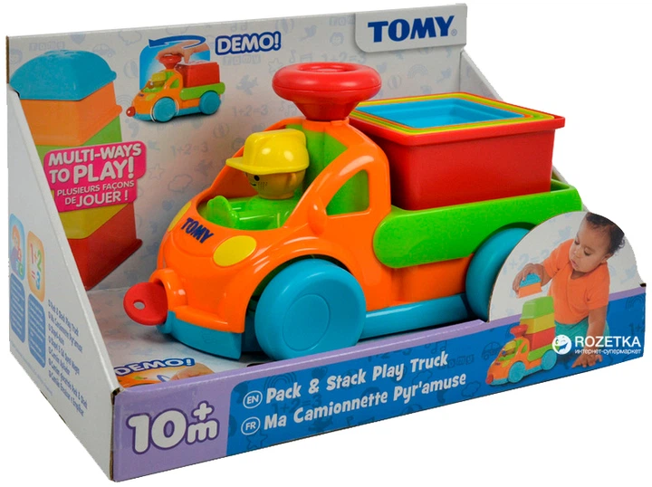 Грузовичок с пирамидкой Tomy (T72467) – игрушки с доставкой от ROZETKA