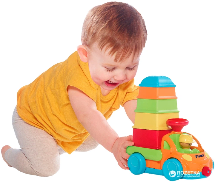 Грузовичок с пирамидкой Tomy (T72467) – игрушки с доставкой от ROZETKA