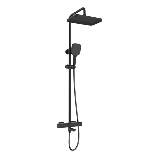 Душова колона Mixxus Premium VIRGO 009-J BLACK з термостатичним змішувачем,3 функції (MI6646) - зображення 2