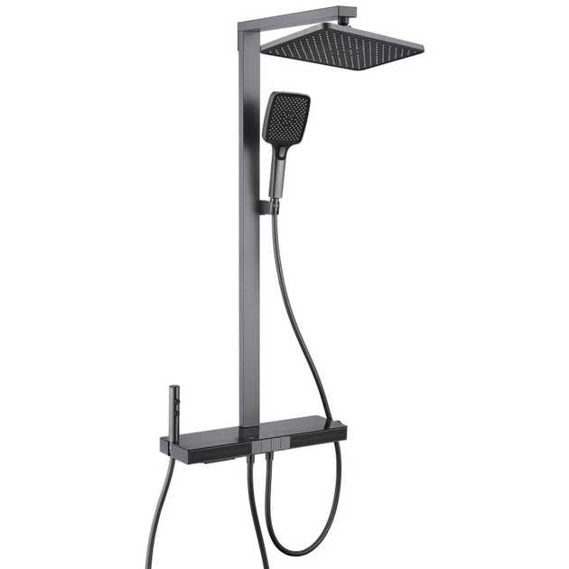 Душевая колонна с термостатическим смесителем Mixxus Premium Next-009-J Graphite, 4 режима (MI6544) - Фото 1 Душевая колонна с термостатическим смесителем Mixxus Premium Next-009-J Graphite, 4 режима (MI6544) - изображение 1