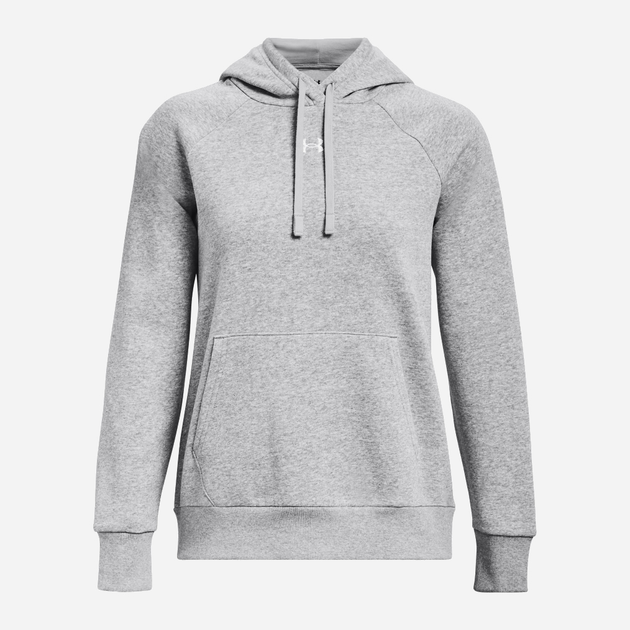 Худі тепле жіноче Under Armour UA Rival Fleece Hoodie 1379500-013 M Сіре (196883862146) - зображення 5