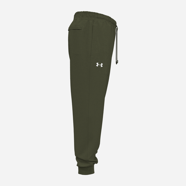 Спортивні штани утеплені чоловічі Under Armour UA Rival Fleece Joggers 1379774-390 L Хакі (196884175283) - зображення 8