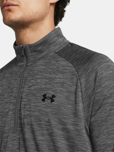 Спортивна кофта чоловіча Under Armour UA Tech Textured 1/2 Zip 1382797-025 XL Сіра (196885587719) - зображення 3