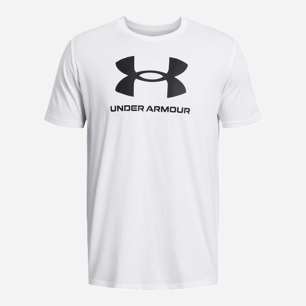 Футболка довга чоловіча Under Armour UA Sportstyle Logo Update SS 1382911-100 S Біла (196885638299) - зображення 3