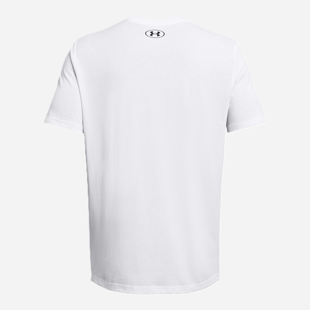 Футболка довга чоловіча Under Armour UA Sportstyle Logo Update SS 1382911-100 S Біла (196885638299) - зображення 4