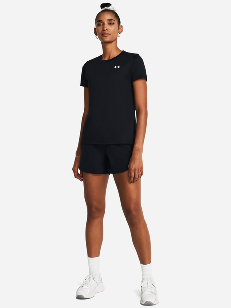 Koszulka damska sportowa Under Armour Tech SSC - Solid 1384231-001 L Czarna (196885359187) - obraz 5
