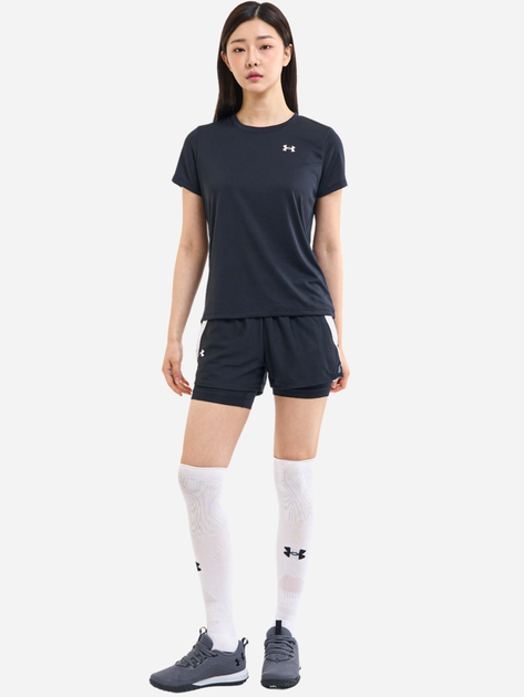 Koszulka damska sportowa Under Armour Tech SSC - Solid 1384231-001 L Czarna (196885359187) - obraz 6