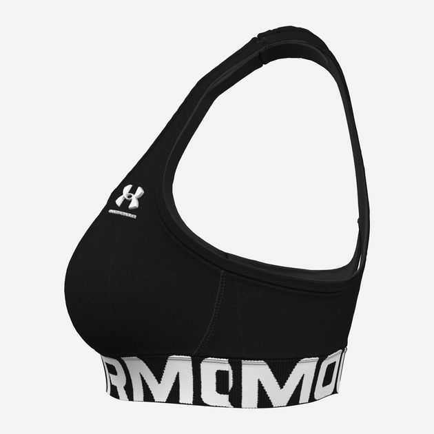 Спортивний топ для фітнесу жіночий Under Armour UA HG Mid Branded 1383544-001 M Чорний (196885476013) - зображення 3