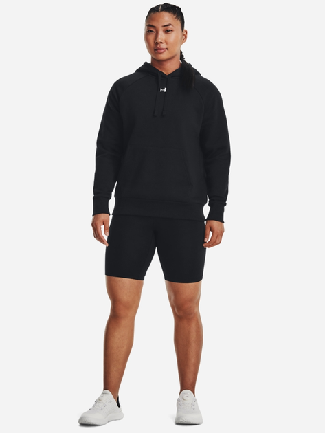 Худі тепле жіноче Under Armour UA Rival Fleece Hoodie 1379500-001 L Чорне (196883854929) - зображення 3