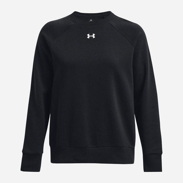 Світшот на флісі жіночий Under Armour UA Rival Fleece Crew 1379508-001 S Чорний (196883850228) - зображення 5