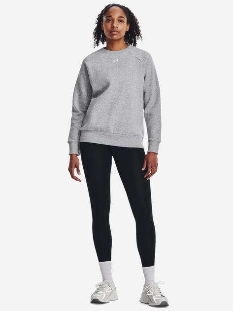 Світшот на флісі жіночий Under Armour UA Rival Fleece Crew 1379508-012 L Сірий (196883851096) - зображення 3