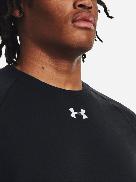 Bluza bez kaptura męska Under Armour UA Rival Fleece Crew 1379755-001 L Czarna (196884119980) - obraz 4