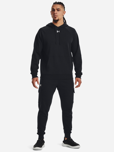 Худі утеплене чоловіче Under Armour UA Rival Fleece Hoodie 1379757-001 M Чорне (196884128845) - зображення 3