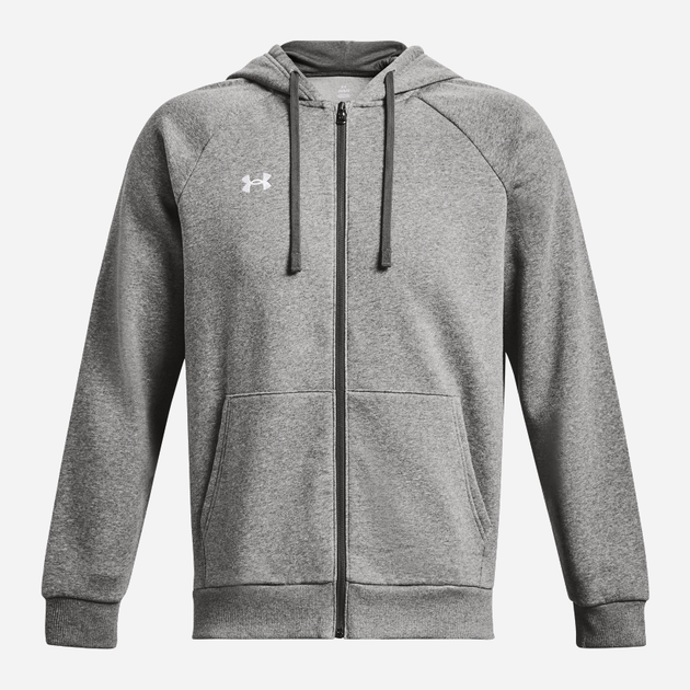 Толстовка на флісі на блискавці чоловіча Under Armour UA Rival Fleece FZ Hoodie 1379767-025 M Сіра (196884795214) - зображення 5