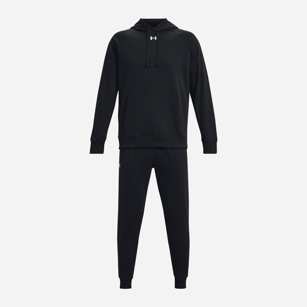Dres męski (bluza z kapturem + spodnie) Under Armour UA Rival Fleece Suit 1379768-001 L Czarny (196884194154) - obraz 5