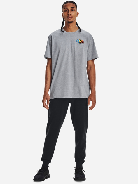 Спортивні штани утеплені чоловічі Under Armour UA Rival Fleece Joggers 1379774-001 S Чорні (196884202262) - зображення 3