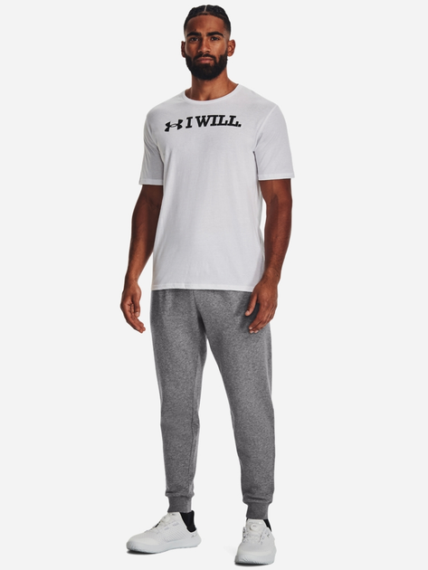 Spodnie dresowe męskie ocieplane Under Armour UA Rival Fleece Joggers 1379774-025 M Szare (196884792541) - obraz 3