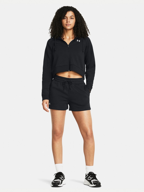 Спортивні шорти жіночі Under Armour Rival Fleece Short 1382723-001 L Чорні (196885509650) - зображення 3