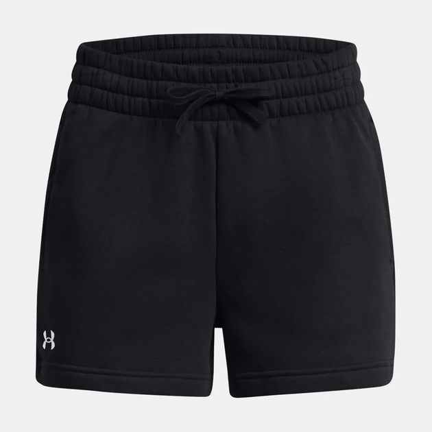 Спортивні шорти жіночі Under Armour Rival Fleece Short 1382723-001 S Чорні (196885509698) - зображення 5