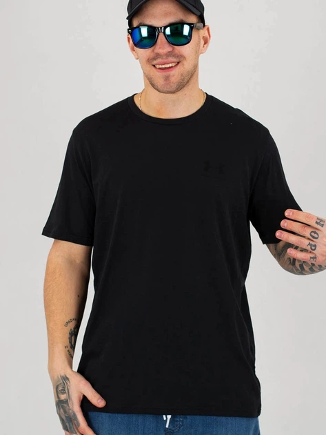 Футболка довга чоловіча Under Armour UA M Sportstyle LC SS UAR-1326799001 S Чорна (192007420643) - зображення 4