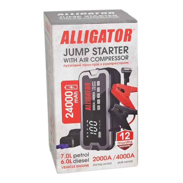 R̲O̲Z̲E̲T̲K̲A̲ | Бустер (пускозарядное устройство) Alligator JS850