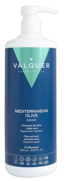 Maska do włosów Valquer Intensive Hair Mask Repair Mediterranean Olive 1000 ml (8420212331983) - obraz 1