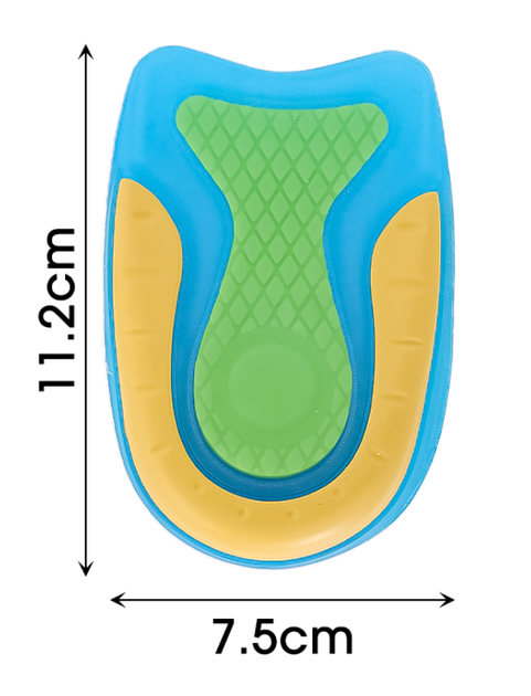 Ортопедичні силіконові амортизуючі устілки під п'яту Gel Insole Silicone Розмір 41-46 - Фото 3 Ортопедичні силіконові амортизуючі устілки під п'яту Gel Insole Silicone Розмір 41-46 - зображення 3