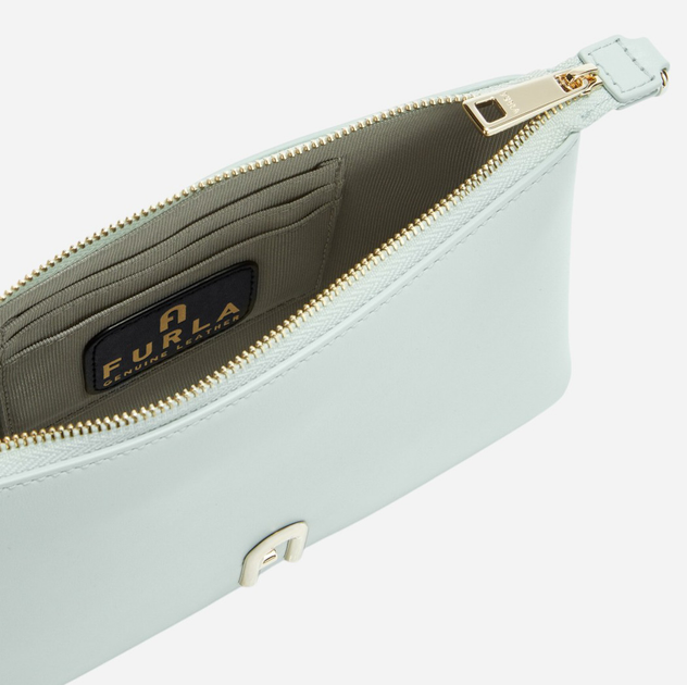 Torebka crossbody damska mała ze skóry naturalnej Furla WE00615AX0733AJ0001007 Jasnoniebieska - obraz 4