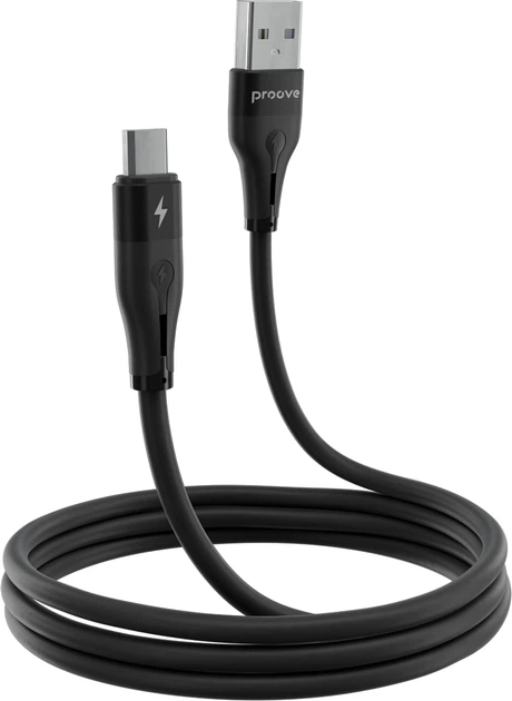 Кабель Proove Soft Silicone Micro USB 2.4A 1 м Black (492050001) - изображение 2