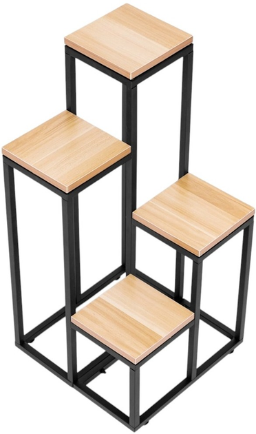 Підставка для квітів у горщиках ModernHome by Multistore 4 полиці світлий горіх (PJJPS0011 LIGHT) - зображення 3