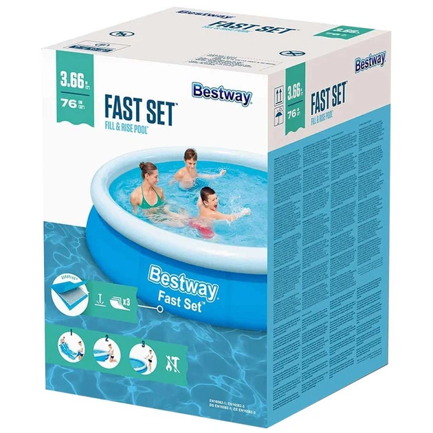Надувний басейн Bestway 57273 366x76 см - изображение 3