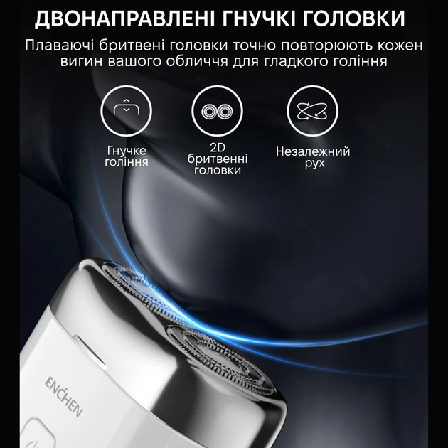 Электробритва Xiaomi Enchen Mini Pro - Фото 4 Электробритва Xiaomi Enchen Mini Pro - изображение 4