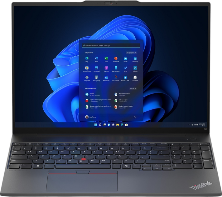 Ноутбук Lenovo ThinkPad E16 G2 (21M5002CPB) Black - зображення 2