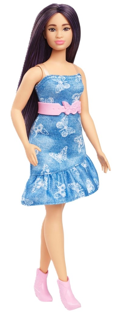  Лялька Mattel Barbie Модниця у блакитній сукні з метеликами HYT89 (0194735255665) - зображення 2