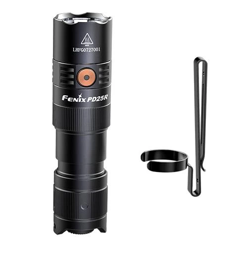 Ручний ліхтар Fenix PD25R 800лм 250м Type-C (Чорний) - зображення 3
