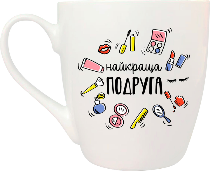 Фарфорова чашка Kvarta Найкраща подруга 500 мл в подарунковій коробці (5026) від Rozetka на платформі USKIDKA Акція на Фарфорова чашка Kvarta Найкраща подруга 500 мл в подарунковій коробці (5026) від Rozetka