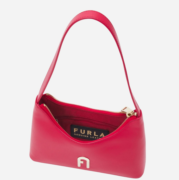 Torebka bagietka damska mała ze skóry naturalnej Furla WB00863AX07332673S1007 Czerwona - obraz 4