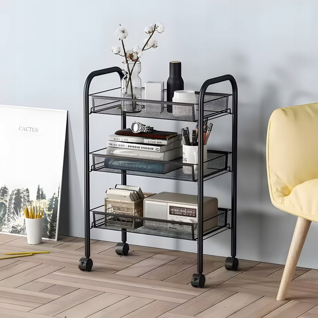 Regał mobliny ModernHome by Multistore z 3 półkami czarny (PJJKT0103-03) - obraz 7